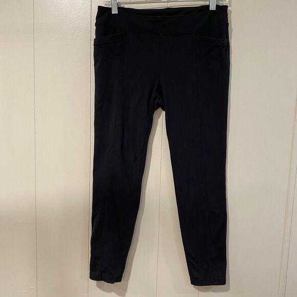 Athleta Black High Rise Leggings LP Petite Size Large - Picture 1 of 4